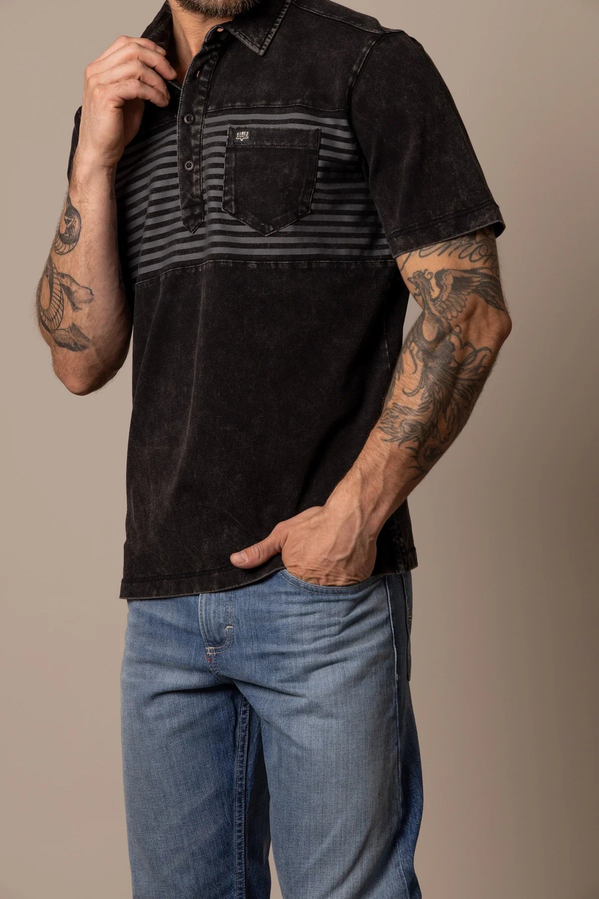 Kimes Ranch Holbrook Polo, Black