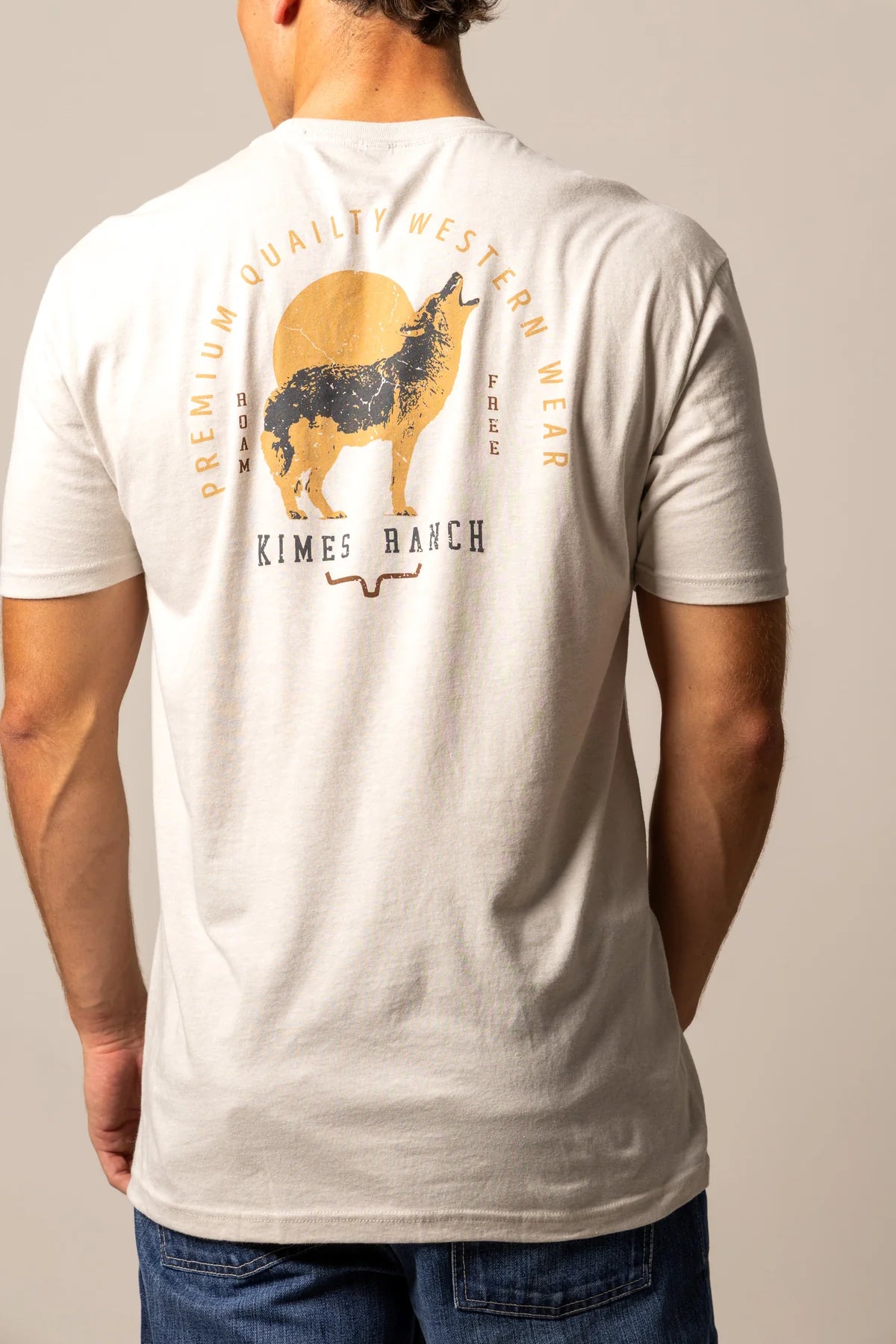 Kimes Ranch Howl T-Shirt, Sand