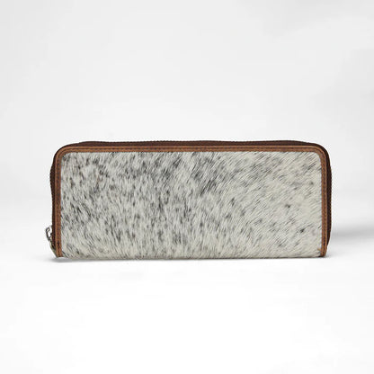 Ranch Road Jewelry Case, Brown &amp; White Cowhide