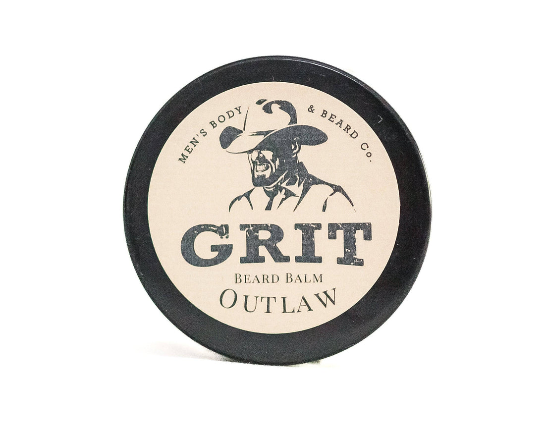 Beard balm container with &