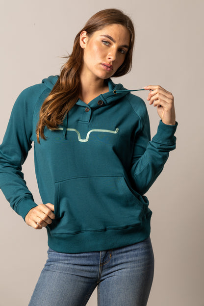 Kimes Ranch Kenzie Hooded Sweatshirt, Dark Teal