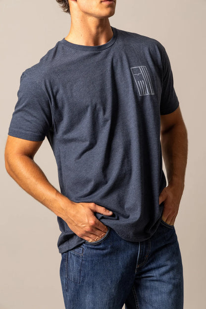 Kimes Ranch Patched T-Shirt, Midnight Navy
