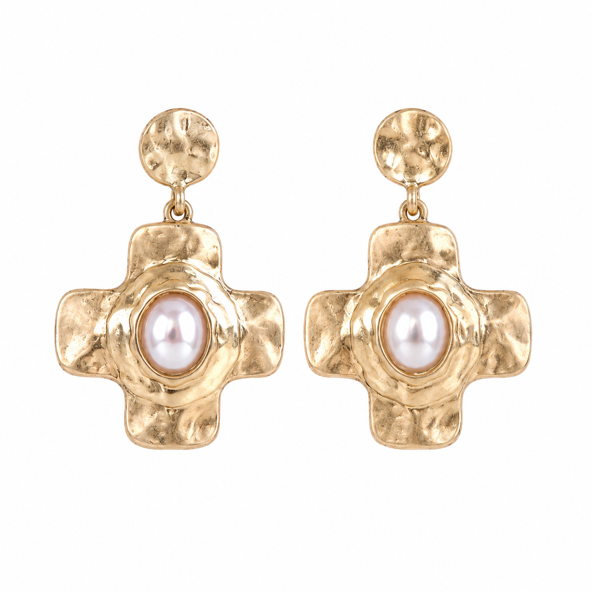 Pearl Crossroads Earrings