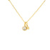 Gold necklace with a pendant