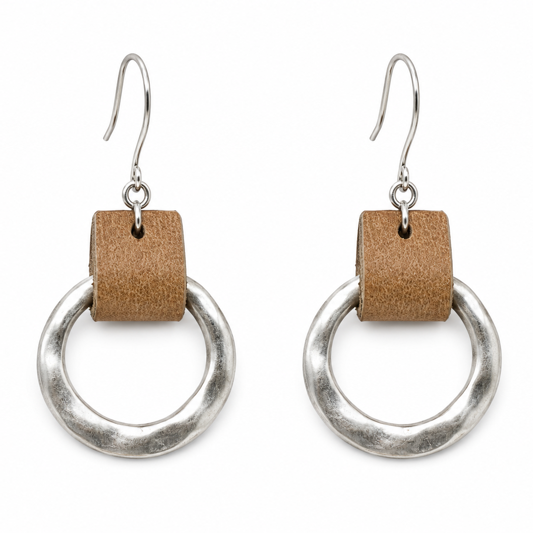 Rawhide Loop Earrings