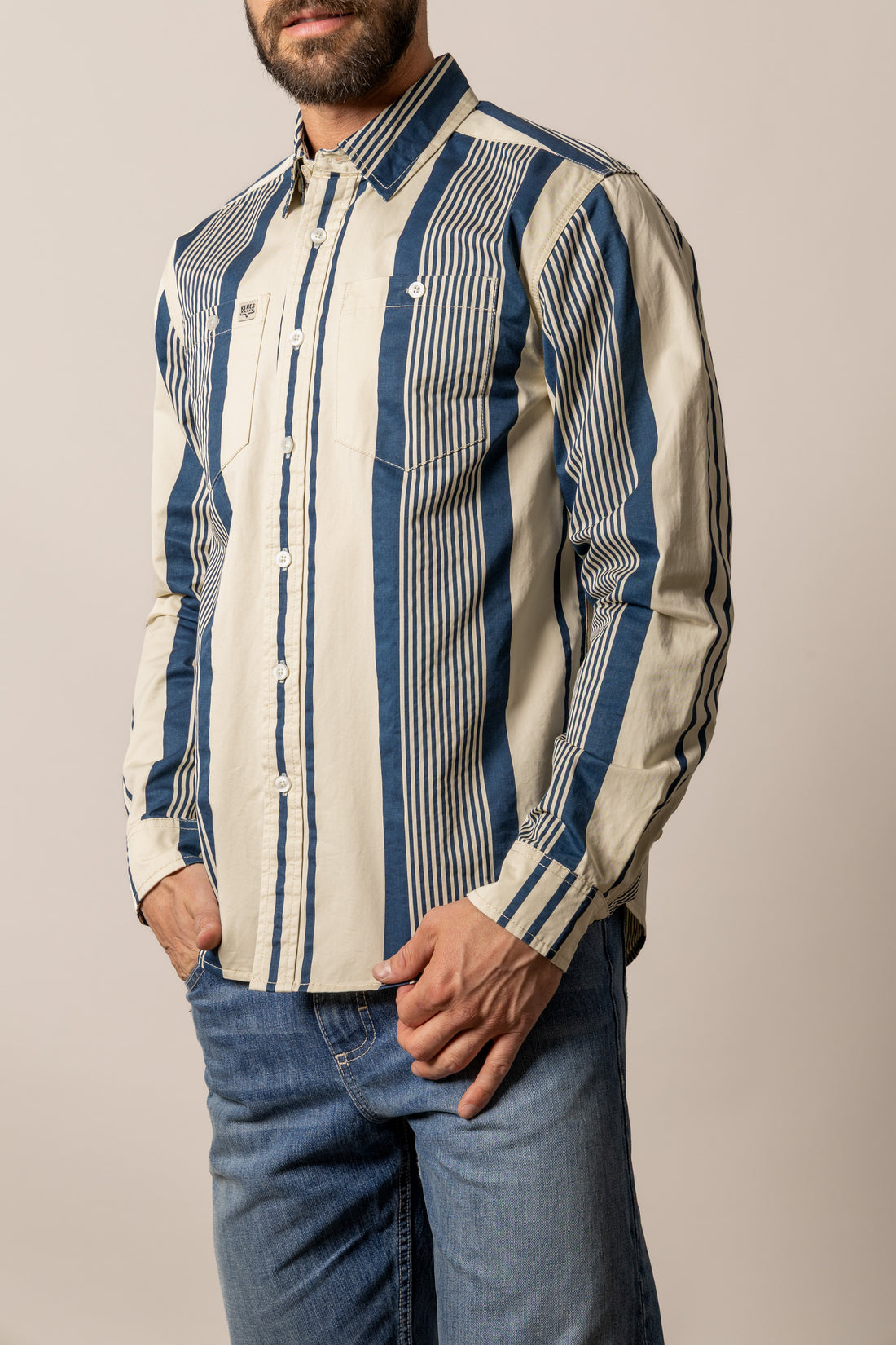 Kimes Ranch Reddy Long Sleeve Shirt, Blue