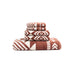 Tribal Horizon Towel featuring a timeless geometric pattern in warm, earthy tones. Crafted for softness and absorbency, this generously sized towel brings a spa-like touch to any space. Available in Bath Towel (30x60), Face Towel (18x30), and Hand Towel (13x13).