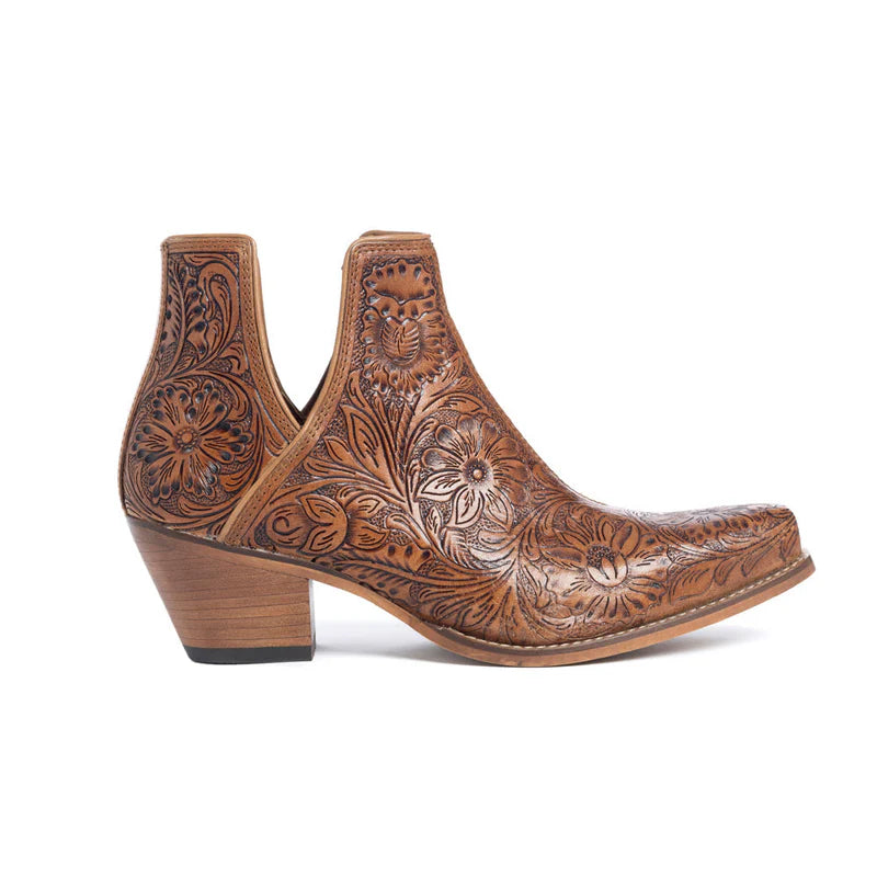 Dakota Charm Hand-tooled Booties