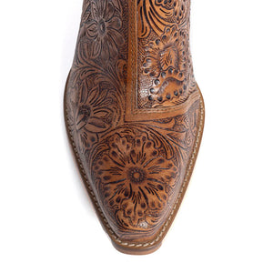 Dakota Charm Hand-tooled Booties