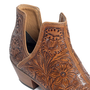 Dakota Charm Hand-tooled Booties