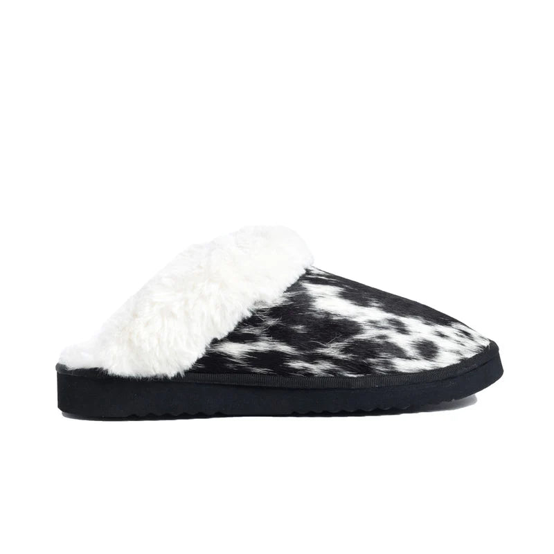 Alamosa Hair-on Hide Lined Slippers