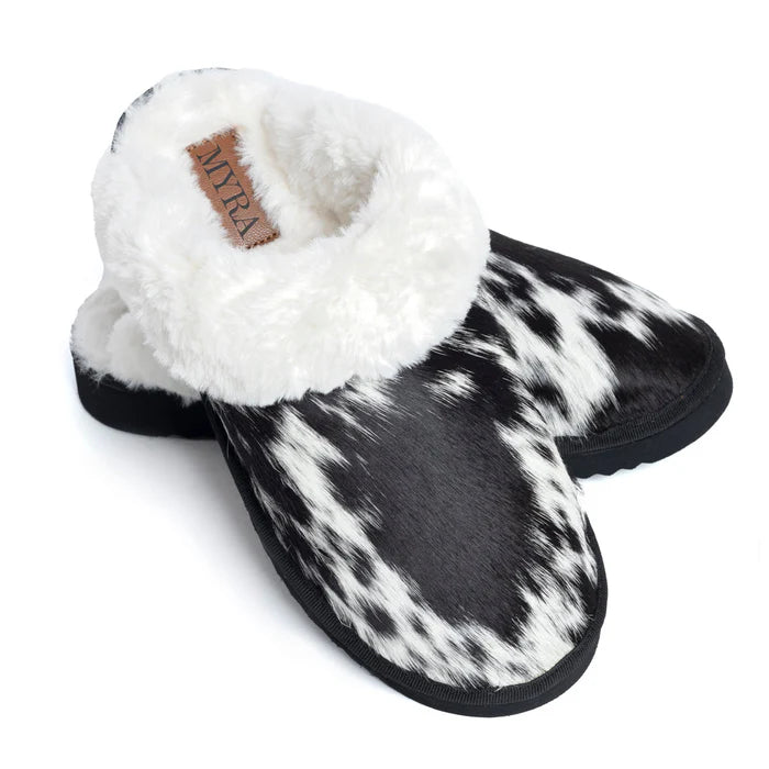 Alamosa Hair-on Hide Lined Slippers