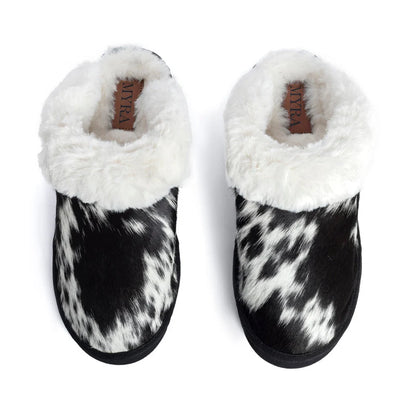 Alamosa Hair-on Hide Lined Slippers