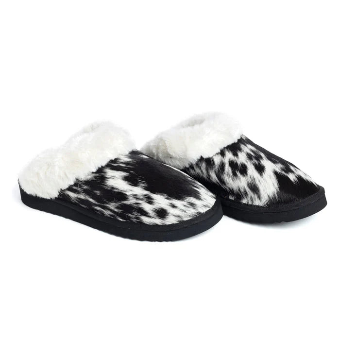 Alamosa Hair-on Hide Lined Slippers