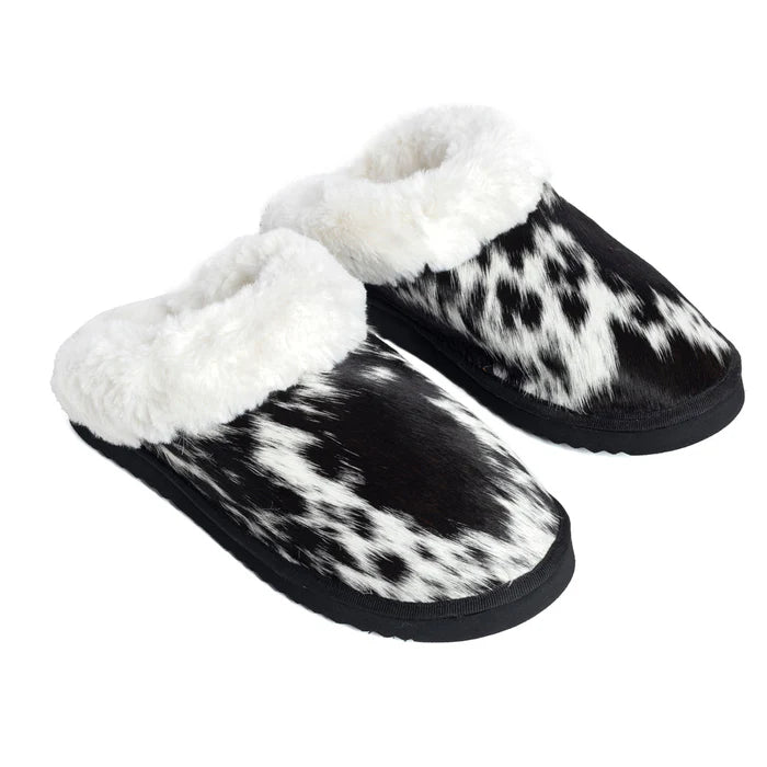 Alamosa Hair-on Hide Lined Slippers