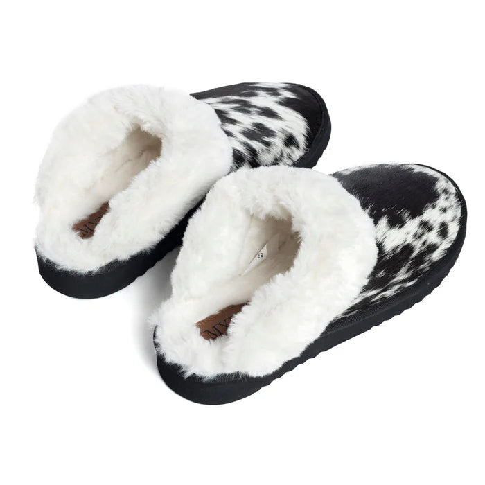 Alamosa Hair-on Hide Lined Slippers