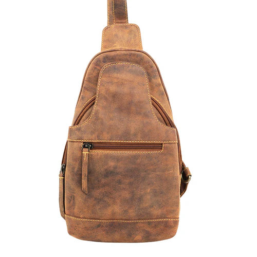 Western Fork Sling Bag, Camel