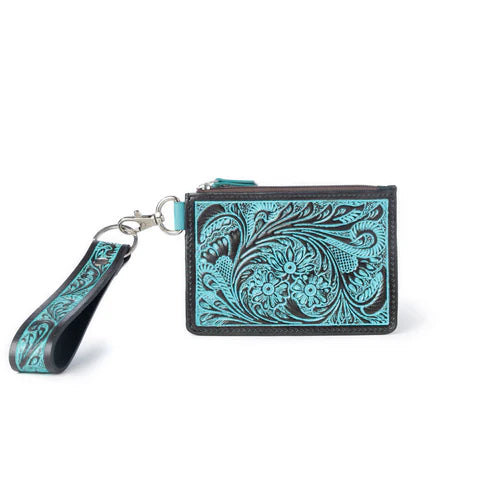 Pride of Prickly Pears Credit Card Holder, Turquoise