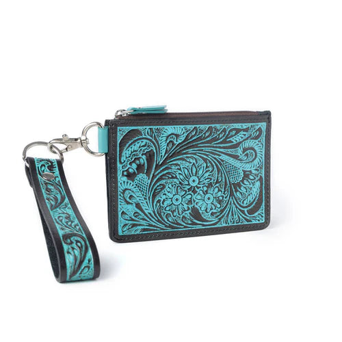 Pride of Prickly Pears Credit Card Holder, Turquoise