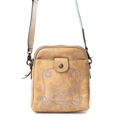 Starlight Rope Crossbody Bag In Sand