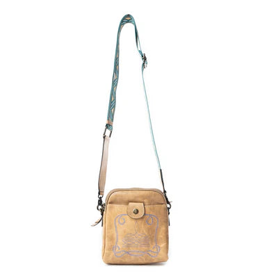 Starlight Rope Crossbody Bag In Sand