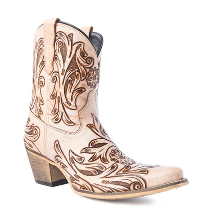Copper Rose Western Booties