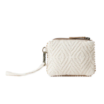 Sierra Whisper Woven Pouch, Dusty Ivory