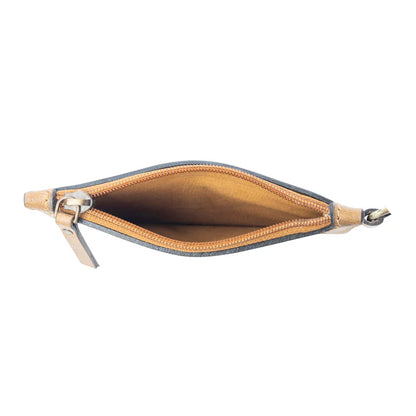 Sierra Scroll Handtooled Card Holder in Bronco Umber, Bronco Umber