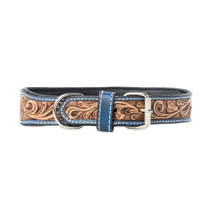 Running Free Beaded Heritage Dog CollaR, Brown