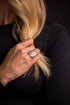 SILVER CONCHO RING