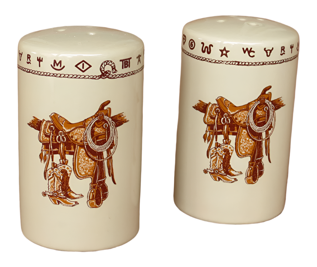 Boots &amp; Saddle Salt &amp; Pepper Shaker Set