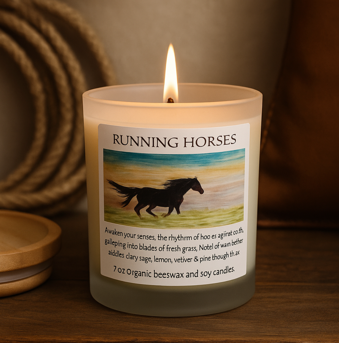 Running Horse Soy Candle, 12 oz