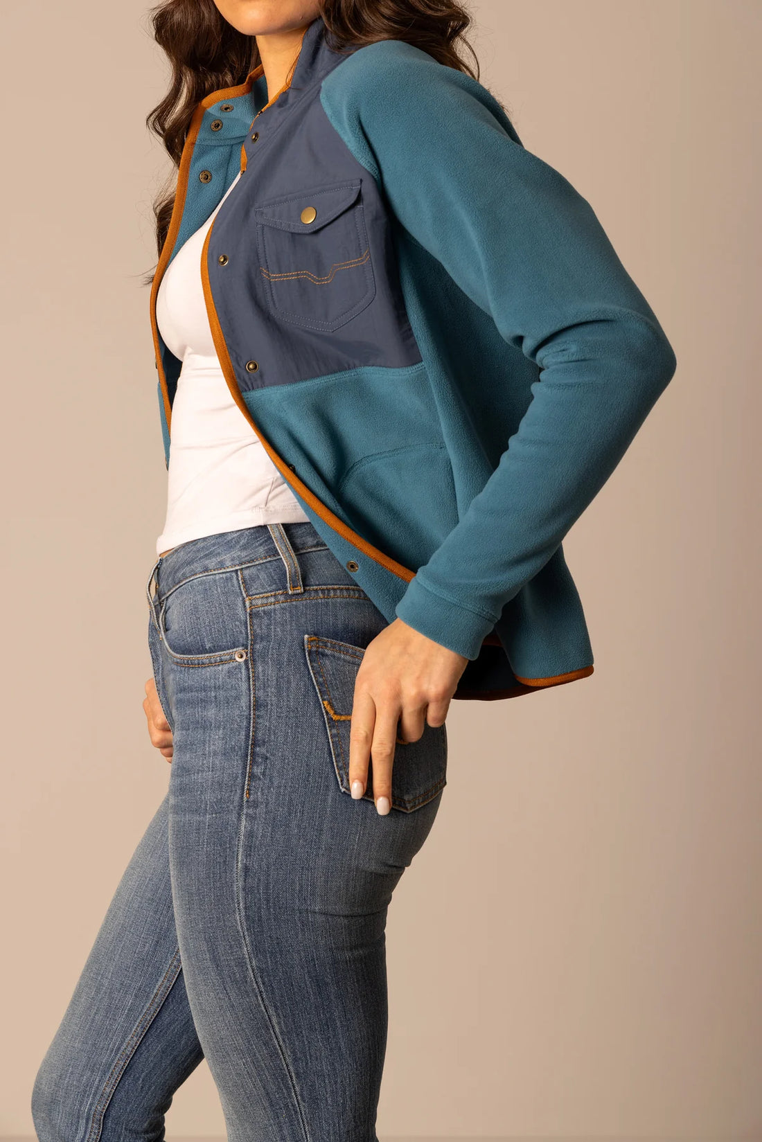 Kimes Ranch Selma Fleece, Mid Blue