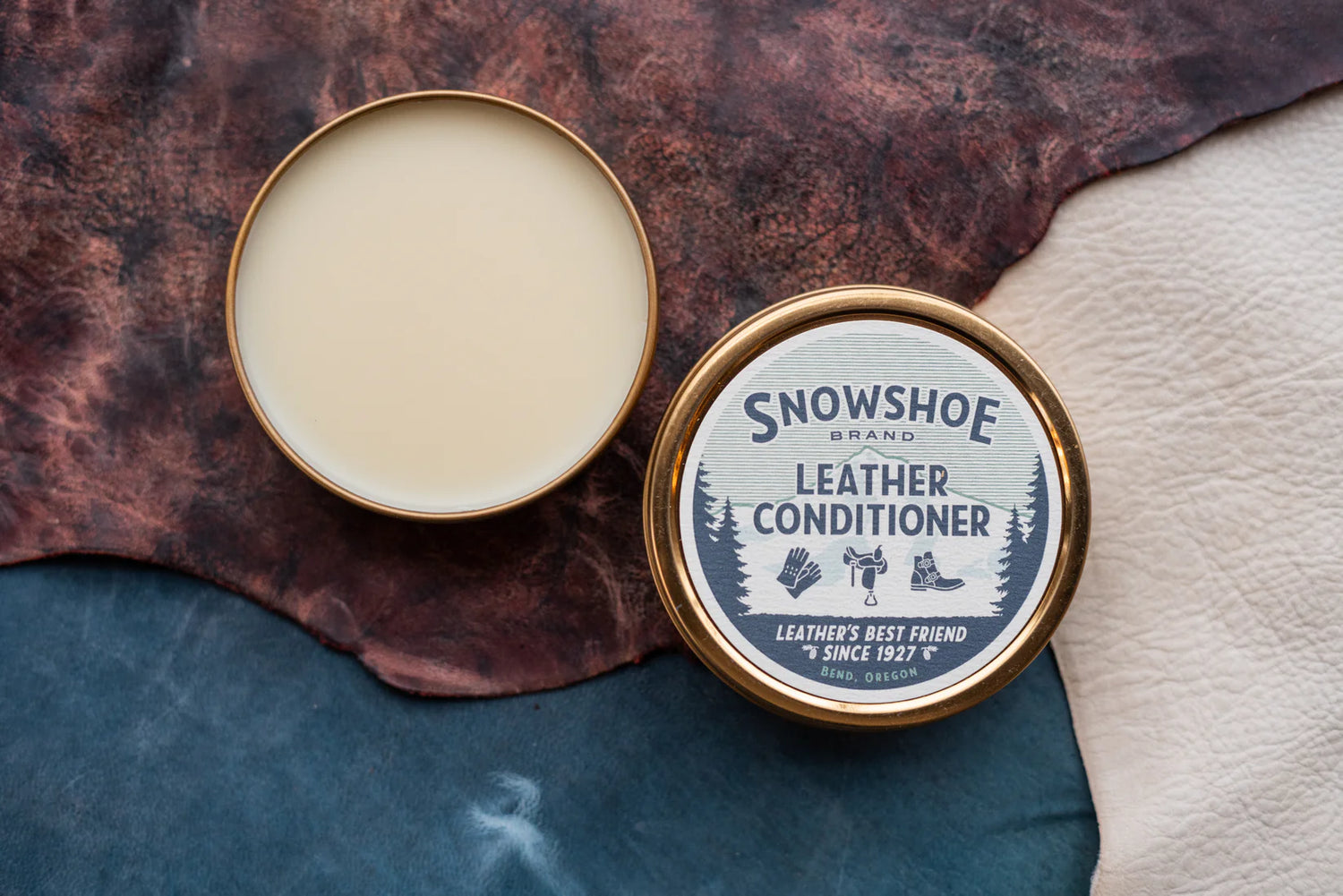 Snowshoe Leather Conditioner, 4oz Tin