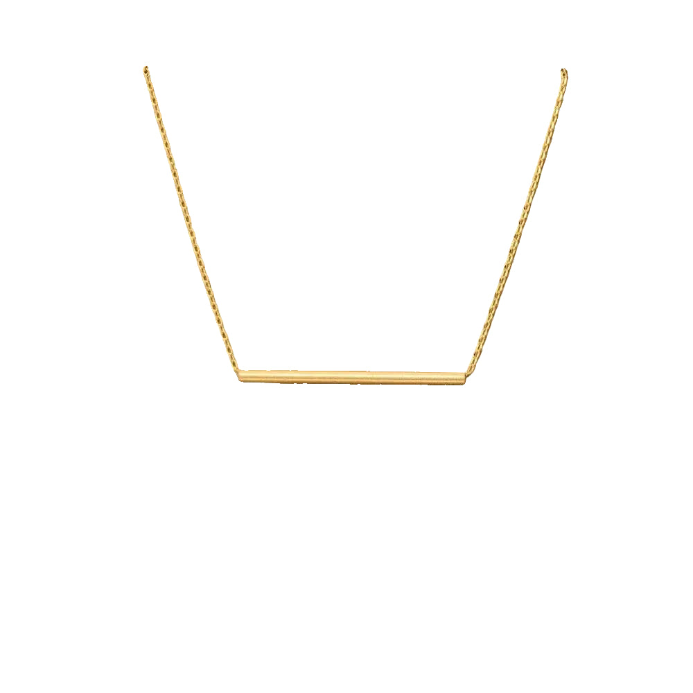 Gold bar necklace