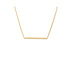 Gold bar necklace