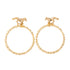 GOLD HORSE HOOPS ON GREY BACKGROUND