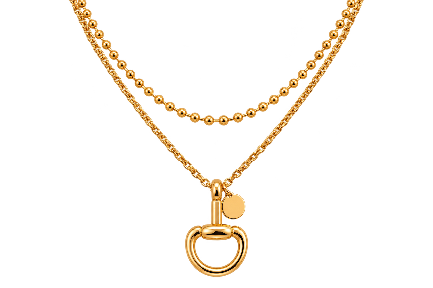 The Gold Tack &amp; Chain Necklace