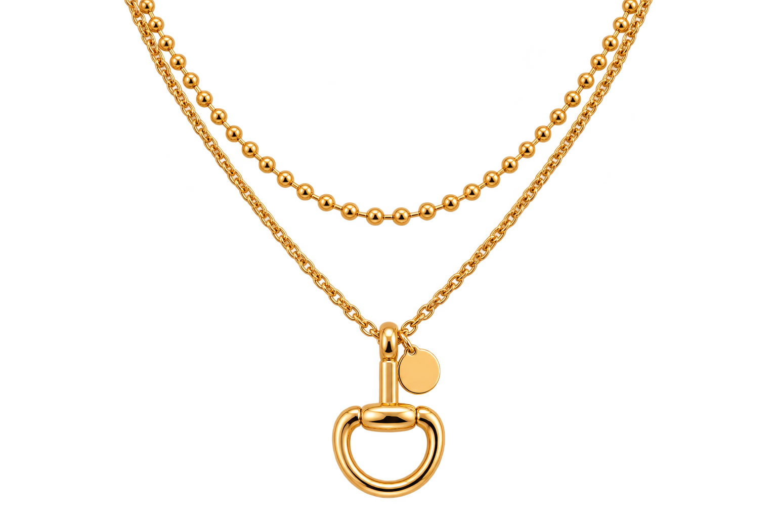 The Gold Tack &amp; Chain Necklace