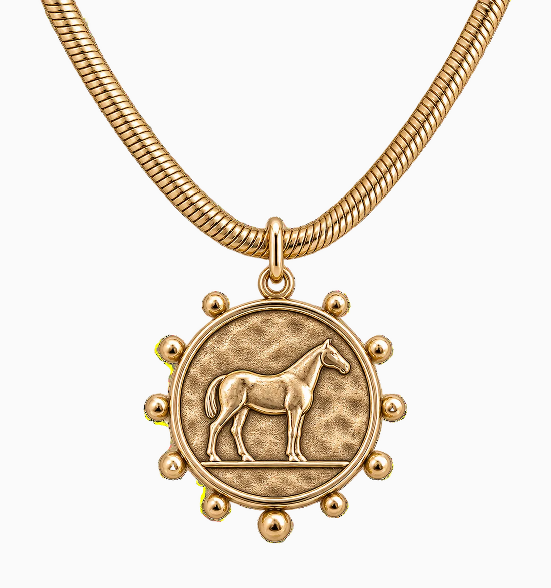 The Golden Heritage Horse Necklace