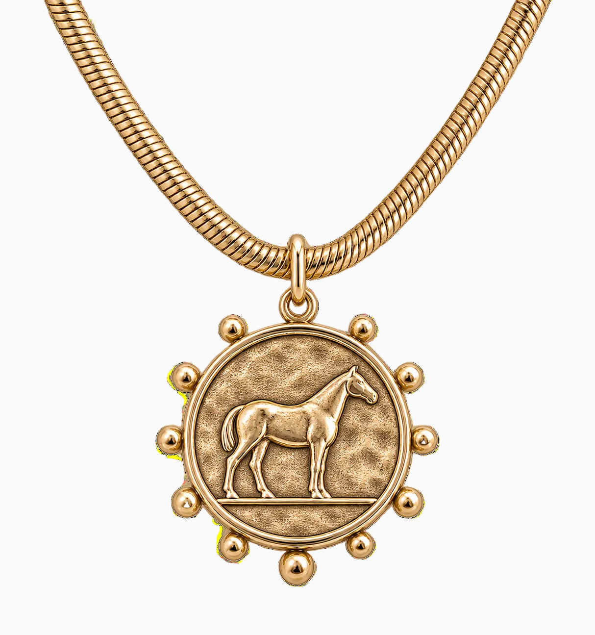The Golden Heritage Horse Necklace
