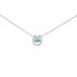 Necklace with lucky horseshoe pendant 
