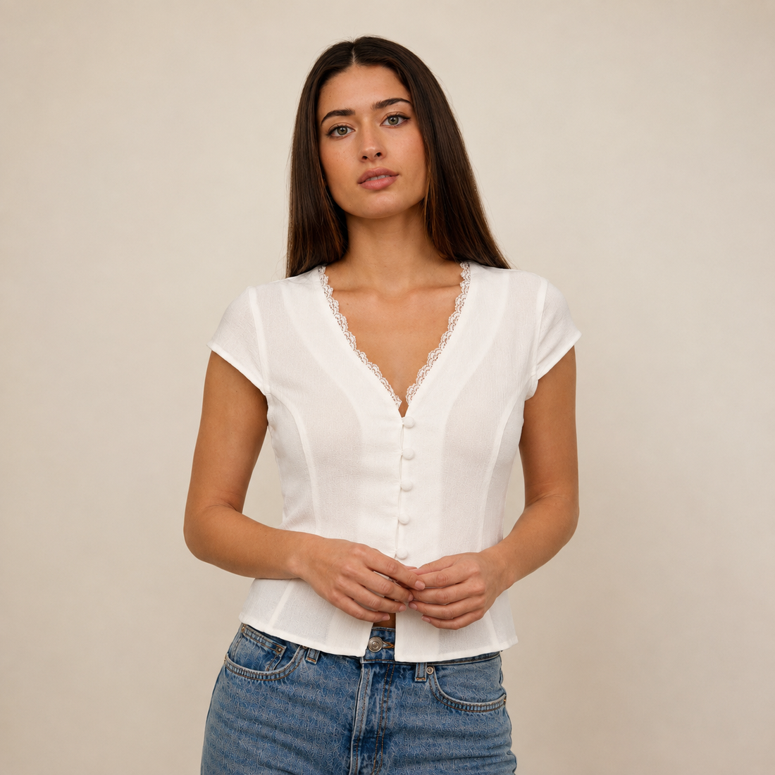 The White Dove Lace Blouse