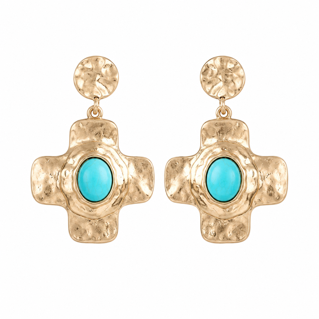 Turquoise Crossroads Earrings