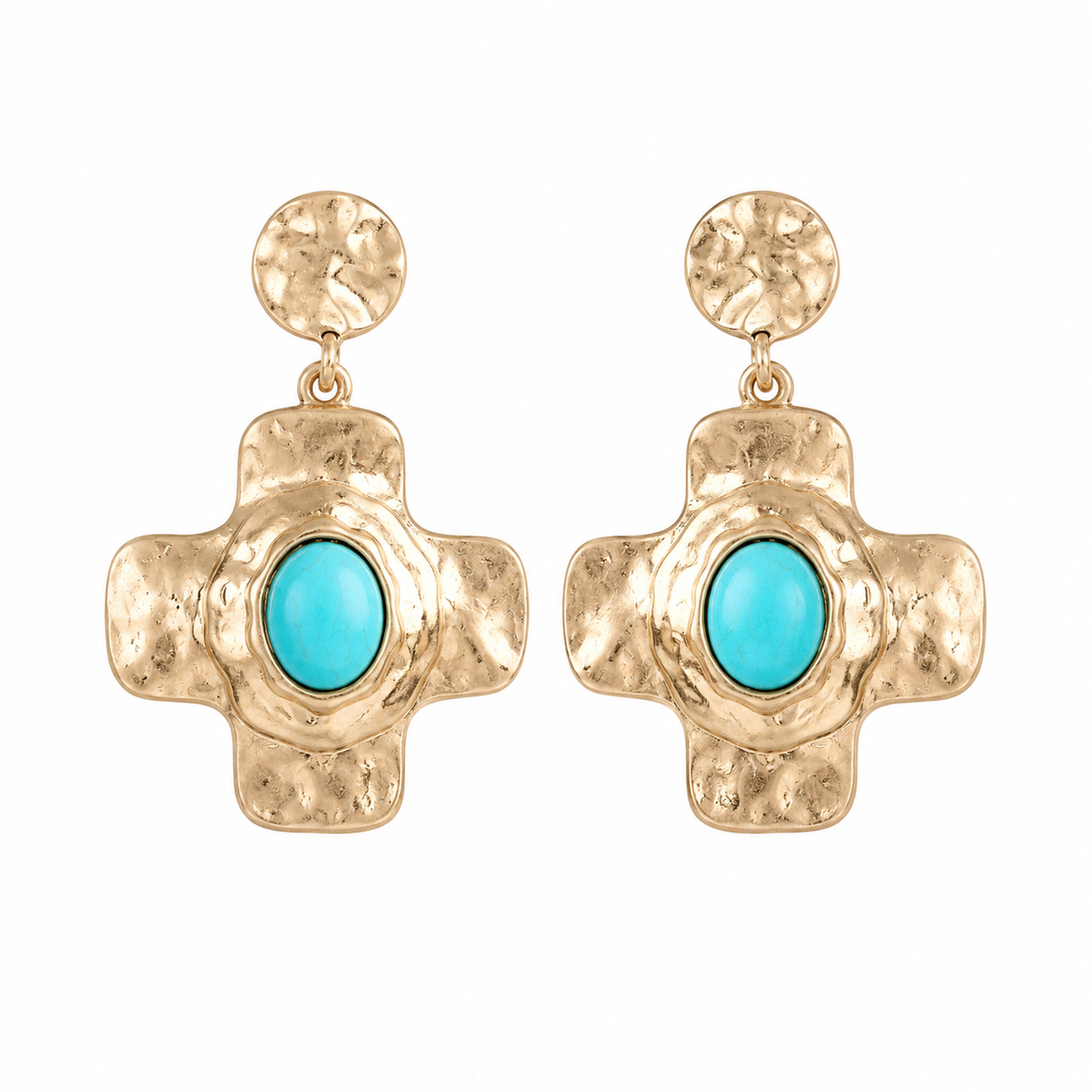 Turquoise Crossroads Earrings