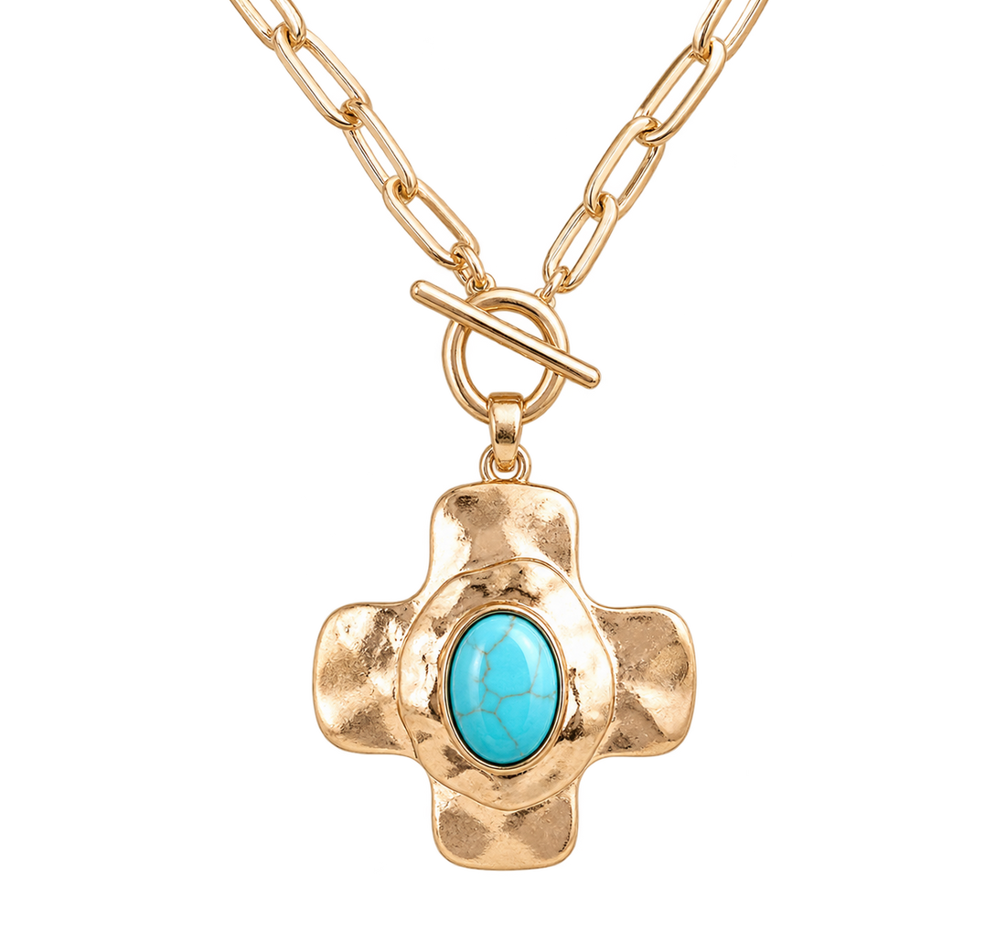 Turquoise Crossroads Necklace