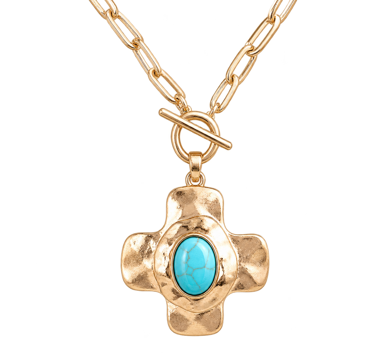 Turquoise Crossroads Necklace