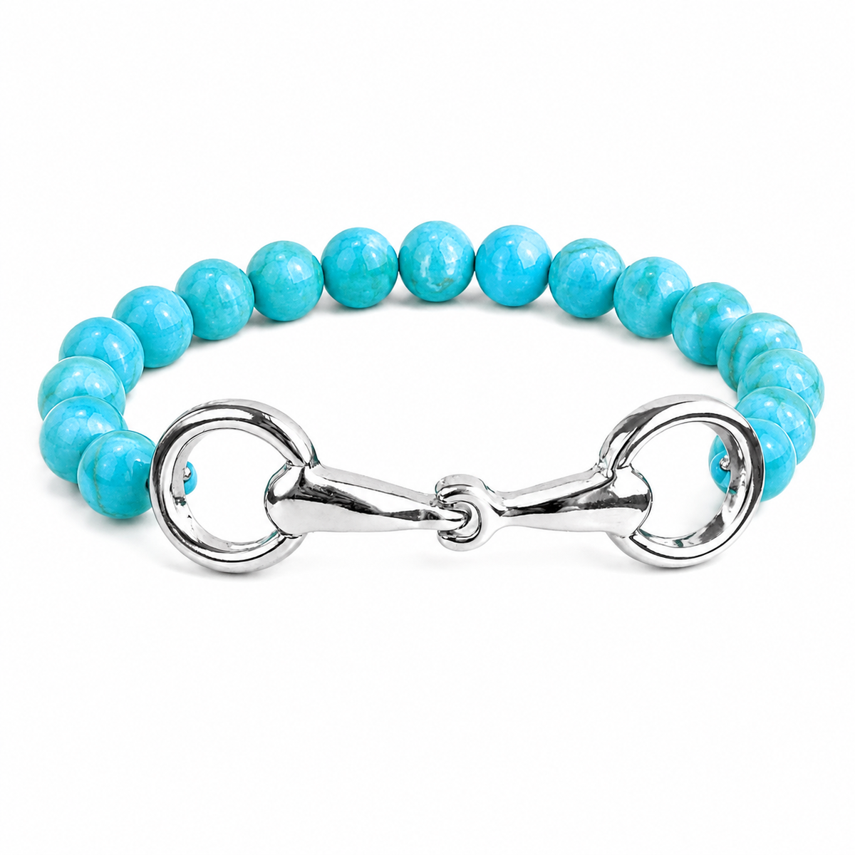 Turquoise Reins Bracelet, Silver