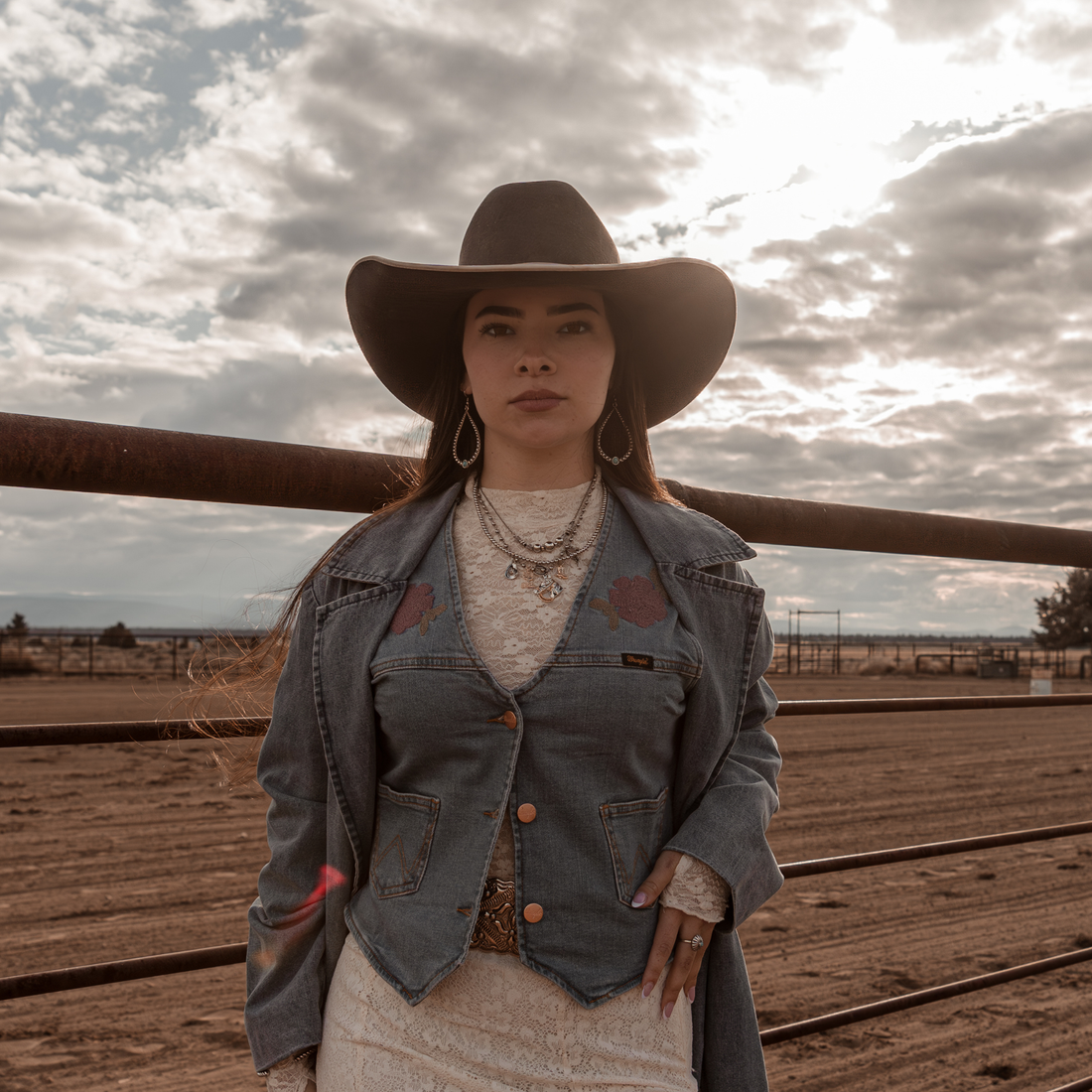 Ecru Fields Lace Top