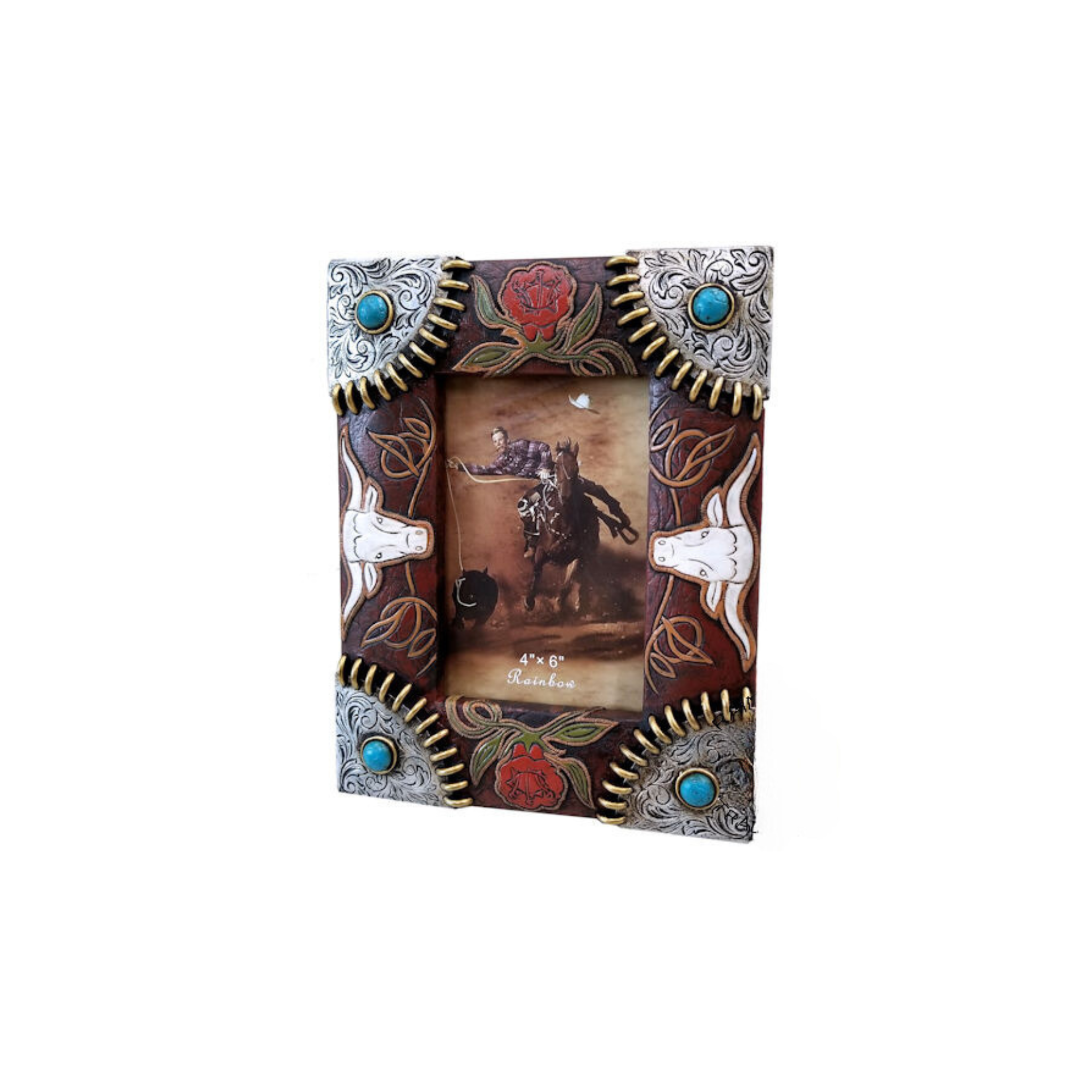 Agnus Longhorn Picture Frame, 4x6